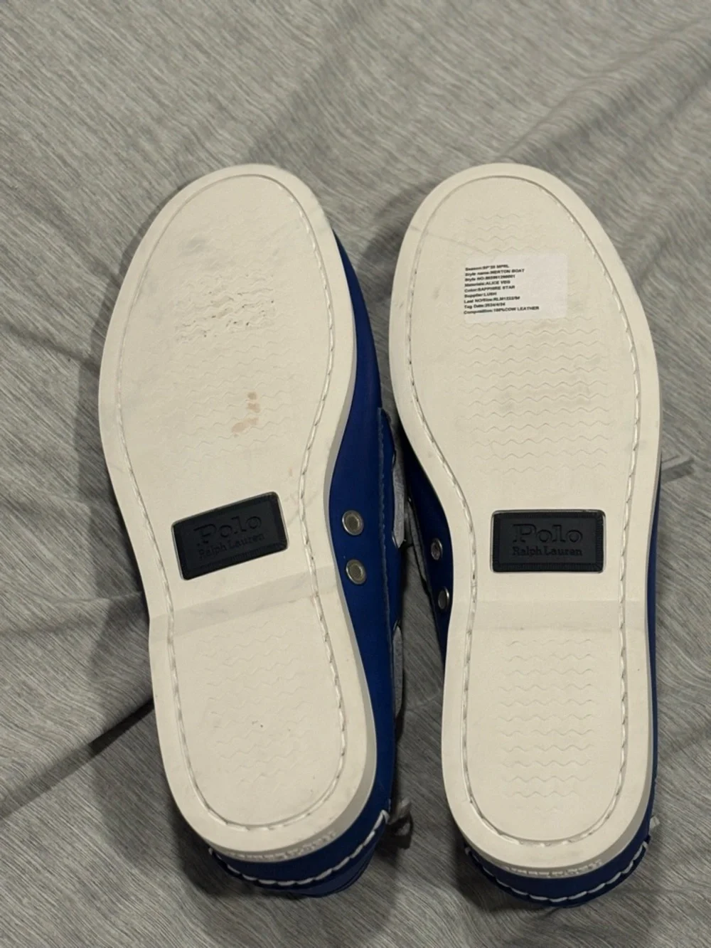 POLO RALPH LAUREN Merton leather boat shoes Size 9